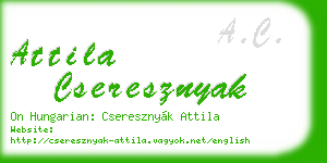 attila cseresznyak business card
